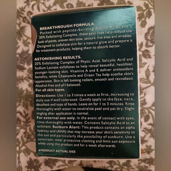 ❌️SOLD❌️ *SEALED* Peter Thomas Roth Peptide 21 Exfoliating Peel Pads - Picture 4 of 12